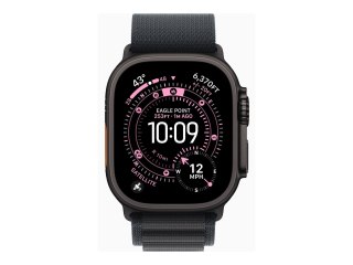 Apple Watch Ultra 3 - 49 mm - czarny tytan - Tak inteligentny zegarek z Alpine Loop - tekstylia - czarny - rozmiar opaski: M - 6