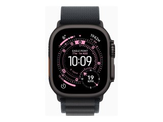 Apple Watch Ultra 3 - 49 mm - czarny tytan - Tak inteligentny zegarek z Alpine Loop - tekstylia - czarny - rozmiar opaski: S - 6
