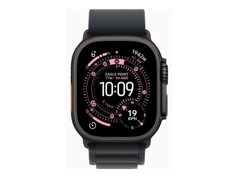 Apple Watch Ultra 3 - 49 mm - czarny tytan - Tak inteligentny zegarek z Alpine Loop - tekstylia - czarny - rozmiar opaski: S - 6