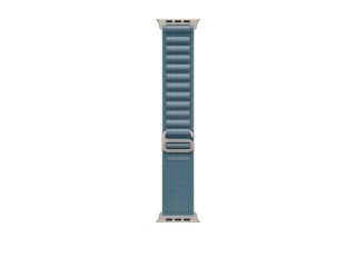 Apple Watch Ultra 3 - 49 mm - naturalny tytan - Tak inteligentny zegarek z Alpine Loop - tekstylia - jasny błękit - rozmiar opas