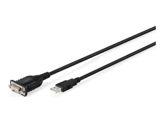 DIGITUS - Kabel szeregowy konsoli - USB (M) do DB-9 (M) - 1.8 m - dupleks - USB 2.0 - czarny