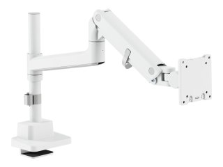 DIGITUS - Zestaw do montażu (uchwyt monitora) - dla panel płaski/zakrzywiony - 27 Kg - stal, aluminium, plastik - biały - rozmia