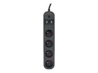 Gembird - Jednostka dystrybucji zasilania - pomiar mocy - AC 220 - 240 V - 3680 wat - Wi-Fi - wejście: Typ E - złącza wyjściowe: