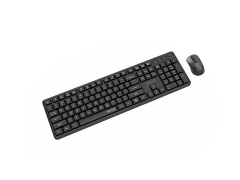 Gembird Pro Business KBS-WMS-01 - Zestaw klawiatura i mysz - bezprzewodowa - 2.4 GHz - QWERTY - US - czarny