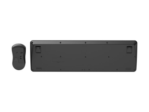 Gembird Slim Pro Business - Zestaw klawiatura i mysz - full size - bezprzewodowa - 2.4 GHz - QWERTY - US - czarny