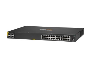 HPE Aruba Networking CX 6000 24p 10M/100M/1G Class4 PoE 4p SFP 1G 370W Switch - Przełącznik - Tak - 24 x 10/100/1000 (PoE+) + 4 