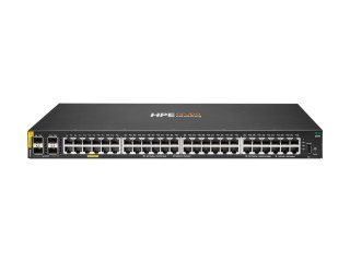 HPE Aruba Networking CX 6000 48p 10M/100M/1G Class4 PoE 4p SFP 1G 370W Switch - Przełącznik - Tak - 48 x 10/100/1000 (PoE+) + 4 