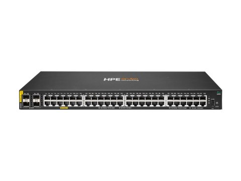 HPE Aruba Networking CX 6000 48p 10M/100M/1G Class4 PoE 4p SFP 1G 370W Switch - Przełącznik - Tak - 48 x 10/100/1000 (PoE+) + 4 