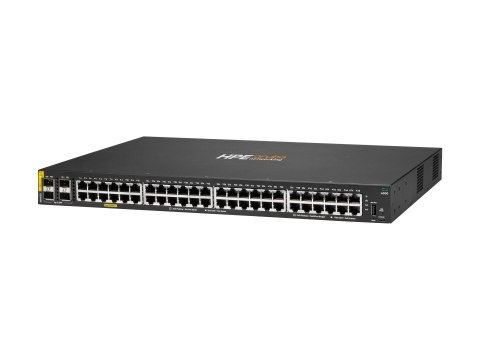 HPE Aruba Networking CX 6000 48p 10M/100M/1G Class4 PoE 4p SFP 1G 370W Switch - Przełącznik - Tak - 48 x 10/100/1000 (PoE+) + 4 