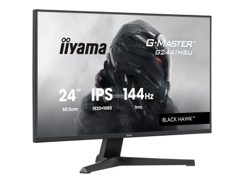 Iiyama G-MASTER Black Hawk G2441HSU-B1 - Monitor LED - gaming - 24" - 1920 x 1080 Full HD (1080p) @ 144 Hz - IPS - 350 cd/m² - 1
