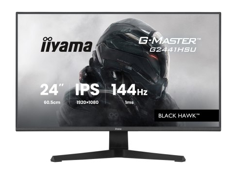 Iiyama G-MASTER Black Hawk G2441HSU-B1 - Monitor LED - gaming - 24" - 1920 x 1080 Full HD (1080p) @ 144 Hz - IPS - 350 cd/m² - 1