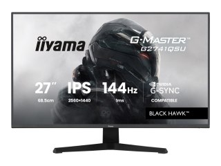 Iiyama G-MASTER Black Hawk G2741QSU-B1 - Monitor LED - gaming - 27" - 2560 x 1440 QHD @ 144 Hz - IPS - 350 cd/m² - 1500:1 - 1 ms