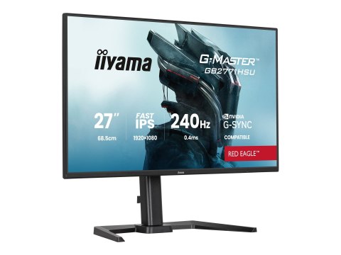 Iiyama G-MASTER Red Eagle GB2771HSU-B1 - Monitor LED - gaming - 27" - 1920 x 1080 Full HD (1080p) @ 240 Hz - Fast IPS - 350 cd/m