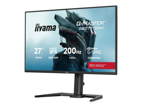 Iiyama G-MASTER Red Eagle GB2771QSU-B1 - Monitor LED - 27" - 2560 x 1440 QHD @ 200 Hz - IPS - 350 cd/m² - 1200:1 - 0.5 ms - HDMI