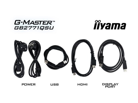 Iiyama G-MASTER Red Eagle GB2771QSU-B1 - Monitor LED - 27" - 2560 x 1440 QHD @ 200 Hz - IPS - 350 cd/m² - 1200:1 - 0.5 ms - HDMI