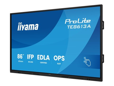 Iiyama ProLite TE8613A-B2AG - 86" Klasa Przekątnej (85.6" widoczny) wyświetlacz LCD z podświetleniem LED - interaktywne rozwiąza