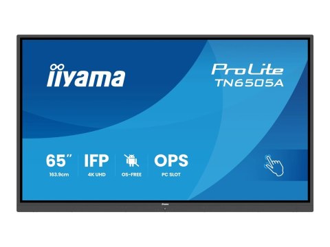 Iiyama ProLite TN6505A-B1AG - 65" Klasa Przekątnej (64.5" widoczny) wyświetlacz LCD z podświetleniem LED - interaktywne rozwiąza