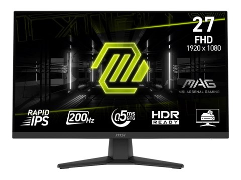 MSI MAG 272F - Monitor LED - 27" - 1920 x 1080 Full HD (1080p) @ 200 Hz - Fast IPS - 300 cd/m² - 1000:1 - 0.5 ms - HDMI, Display