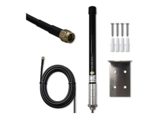 Qoltec - Antena - komórkowa, IoT - 15 dBi - antena dookólna - montowanie zewnętrzne, uchwyt na maszt