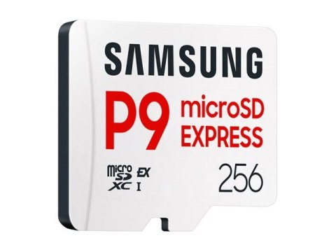 Samsung P9 Express MB-MK256T - Karta pamięci flash - 256 GB - A1 / Video Class V30 / UHS-I U3 - microSDXC Express - biały