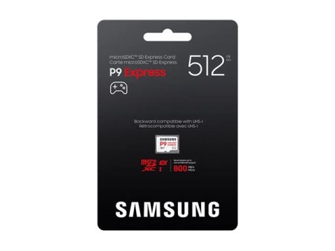 Samsung P9 Express MB-MK512T - Karta pamięci flash - 512 GB - A1 / Video Class V30 / UHS-I U3 - microSDXC Express