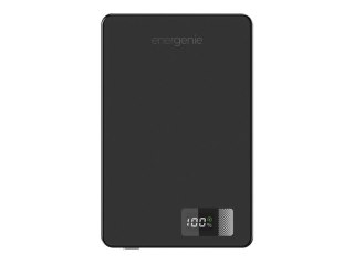 Gembird - Bezprzewodowy powerbank - 15 W magnetyczny, z LCD - Li-pol - 5000 mAh - 20 wat - 3 A - PD - 2 złącza wychodzące (USB-C