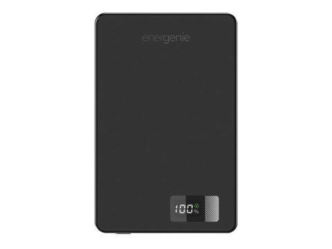 Gembird - Bezprzewodowy powerbank - 15 W magnetyczny, z LCD - Li-pol - 5000 mAh - 20 wat - 3 A - PD - 2 złącza wychodzące (USB-C
