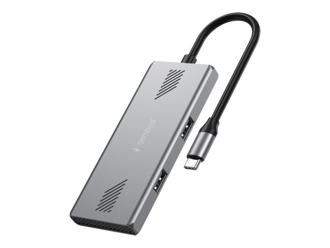 Gembird - Koncentrator - 2 x USB 3.2 Gen 2 + 2 x USB-C 3.2 Gen 2 - stacjonarny