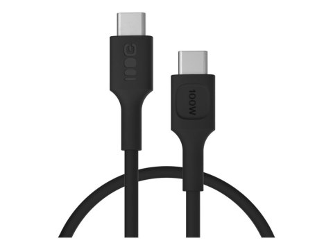 Green Cell PowerFlex - Kabel USB - USB-C (100W PD) (M) do USB-C (100W PD) (M) - 2 m - czarna pantera