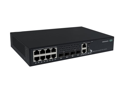 HPE Networking Comware 2150 8p 10M/100M/1G PoE+ 2p SFP 1G 2p SFP+ 1G/10G 125W - Przełącznik - L3 - Tak - 8 x 10/100/1000Base-T (