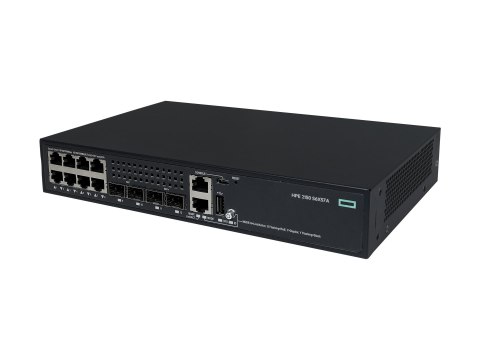 HPE Networking Comware 2150 8p 10M/100M/1G PoE+ 2p SFP 1G 2p SFP+ 1G/10G 125W - Przełącznik - L3 - Tak - 8 x 10/100/1000Base-T (