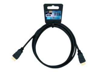 IBOX HD01 - Kabel HDMI z Ethernet - HDMI męski do HDMI męski - 1.5 m - czarny