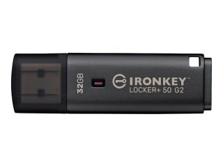 Kingston IronKey Locker+ 50 G2 - Pendrive USB - zaszyfrowany - 32 GB - USB 3.2 Gen 1 - Zgodność z TAA