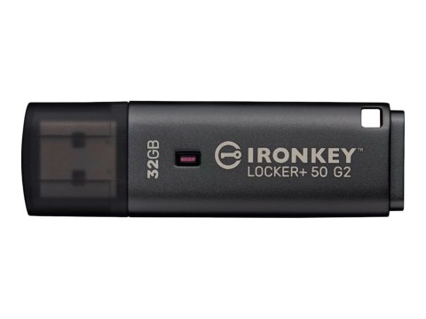 Kingston IronKey Locker+ 50 G2 - Pendrive USB - zaszyfrowany - 32 GB - USB 3.2 Gen 1 - Zgodność z TAA