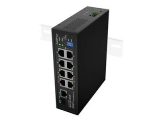 Lanberg ILFE-8P-1GE-1S-120 - Przełącznik - niezarządzalny - 4 x 10/100 (PoE+) + 4 x 10/100 (PoE++) + 1 x 10/100/1000 Base-T (upl