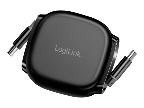 LogiLink - Kabel USB - USB-C (M) magnetyczny do USB-C (M) magnetyczny - Thunderbolt 4 - 20 V - 3 A - 1 m - wsparcie dla zasilani