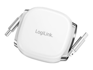 LogiLink - Kabel USB - USB-C (M) magnetyczny do USB-C (M) magnetyczny - Thunderbolt 4 - 20 V - 3 A - 1 m - wsparcie dla zasilani