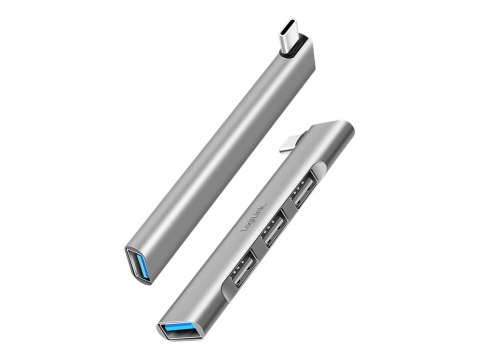 LogiLink - Koncentrator - 3 x USB 2.0 + 1 x SuperSpeed USB - patyk