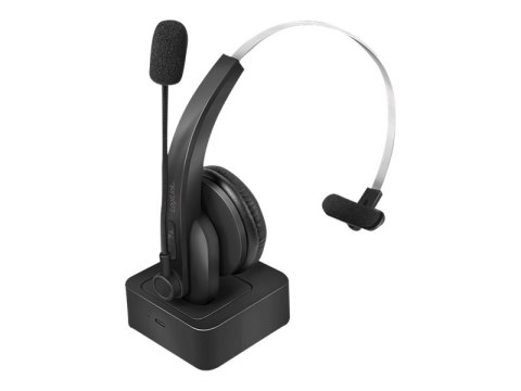 LogiLink - Słuchawka - nauszne - Bluetooth - bezprzewodowa - czarny