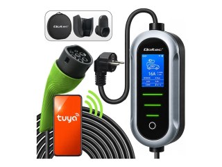 Qoltec - Stacja dokująca EV - 3.5 wat - 16 A (IEC 62196 Type 2) - szary