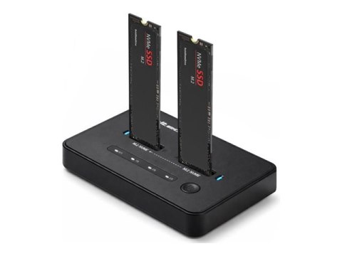 Qoltec - Stacja dokująca SSD - Klonowanie offline - NVMe PCIe - USB-C