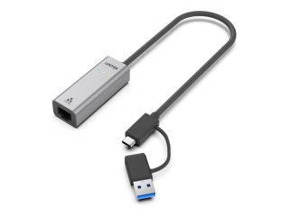 Unitek - Adapter sieciowy - USB-C / USB-A - 2.5 Gigabit Ethernet - kosmiczna szarość