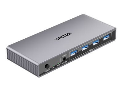 Unitek - Przełącznik KVM - 5 Gbps - 6 x KVM / USB + 3 x HDMI - stacjonarny