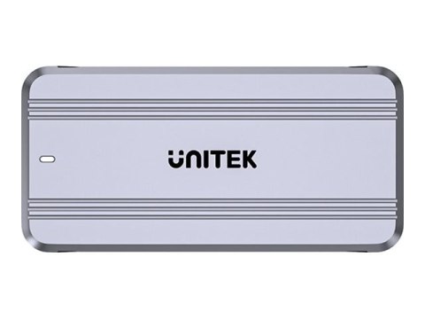 Unitek SolidForce Reefer TurboCool S1242A - Obudowa pamięci - M.2 - M.2 NVMe Card / PCIe (NVMe) - USB4 - kosmiczna szarość