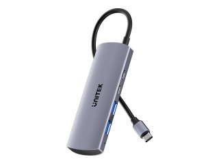 Unitek uHUB Q4 - Koncentrator - 4-w-1, 10Gbps - 2 x USB 3.2 Gen 2 + 2 x USB-C 3.2 Gen 2 - stacjonarny