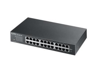 Zyxel GS-1100-24E - Przełącznik - niezarządzalny - 24 x 10/100/1000 - montowany w szafie rack, stacjonarny, montowany na ścianie