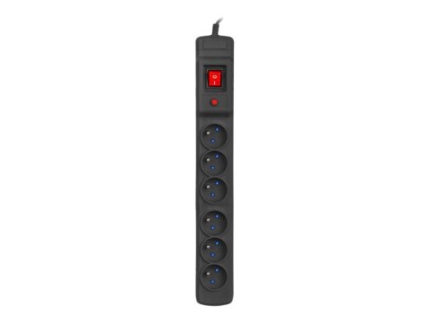 Armac Multi M6 - Linka zasilania - AC 250 V - 3680 wat - złącza wyjściowe: 6 (6 x Typ E) - 10 m przewód - czarny