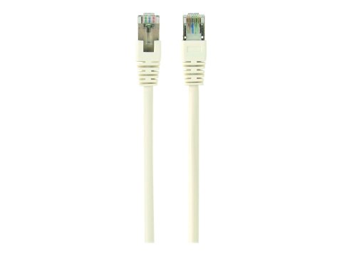 Cablexpert - Kabel krosowy - RJ-45 (M) do RJ-45 (M) - 50 cm - FTP - CAT 6 - odlewany, nieruchomy - biały