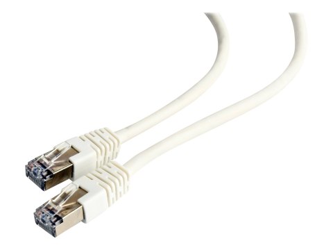 Cablexpert - Kabel krosowy - RJ-45 (M) do RJ-45 (M) - 50 cm - FTP - CAT 6 - odlewany, nieruchomy - biały