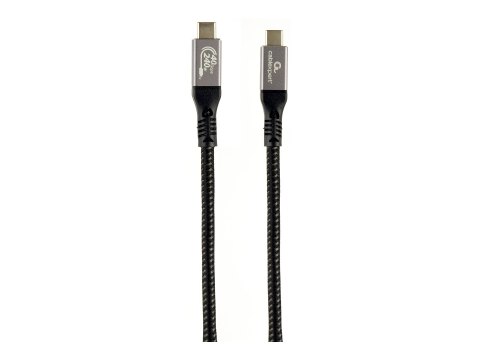 Cablexpert Premium - Kabel USB - USB-C (M) do USB-C (M) - USB4 Gen3x2 - 1.5 m - obsługa 8K 60 Hz, splątany